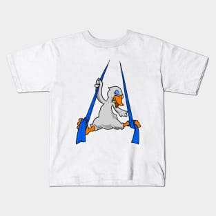 Aerial Silk Swan Kids T-Shirt